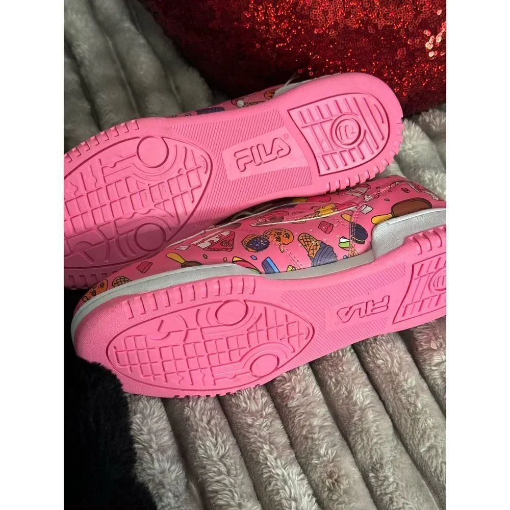 Fila x kawaii sweets sz 7 pink candy ice cream low top sneakers